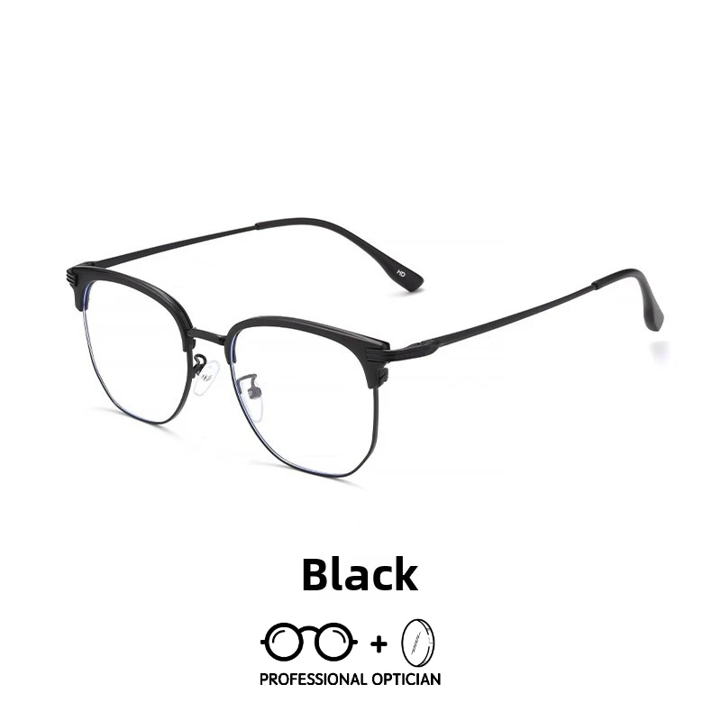 S0314087367c14f0c80cec2115d049524i.webp Fashion Casual Men's Anti-blue Light Glasses Eyebrow Eyeglasses Pure Titanium Prescription Glasses Men Oculos Masculino De Grau - Image 1