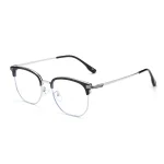 Fashion Casual Men's Anti-blue Light Glasses Eyebrow Eyeglasses Pure Titanium Prescription Glasses Men  Oculos Masculino De Grau - Image 9