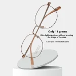 Ultra-light Pure Titanium Trendy Retro Glasses Women Myopia Blue Light Glasses Men Optical Prescription Progressive نظارات طبية - Image 9