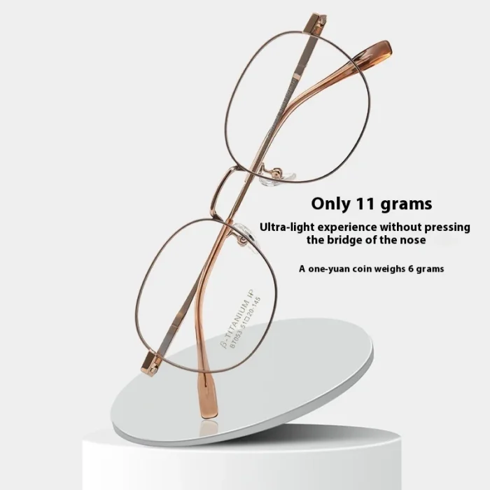 Ultra-light Pure Titanium Trendy Retro Glasses Women Myopia Blue Light Glasses Men Optical Prescription Progressive نظارات طبية - Image 9