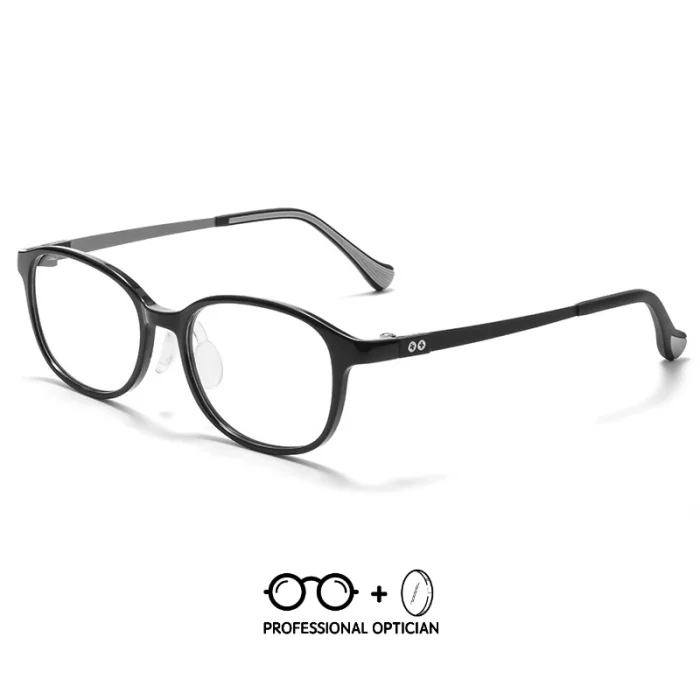 Youth Prevention and Control Eyeglasses Frame Ultra-light Pure Titanium Temple Myopia Children's Prescription Blue Light Glasses - Image 3