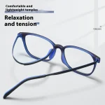 Rubber Titanium Full Titanium Ultralight Men's Student Myopia Hyperopia Astigmatism Anti Blue Light Prescription Optical Glasses - Image 10