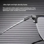 Fashion Casual Men's Anti-blue Light Glasses Eyebrow Eyeglasses Pure Titanium Prescription Glasses Men  Oculos Masculino De Grau - Image 7
