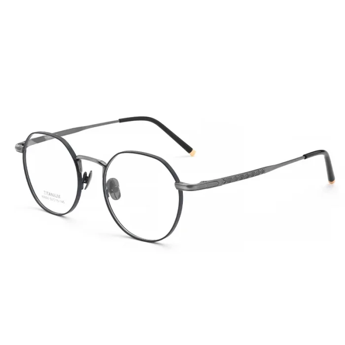 Ultra-light Pure Titanium Retro Small Round Myopia Blue Light Glasses Unisex Optical Prescription Multifocales Progresivos - Image 9