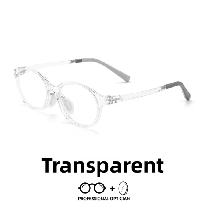 Ultra-light TR90 New Kid Myopia Frames Transparent Small Frame Student Blue Light Glasses Men Optical Prescription Progressive - Image 2