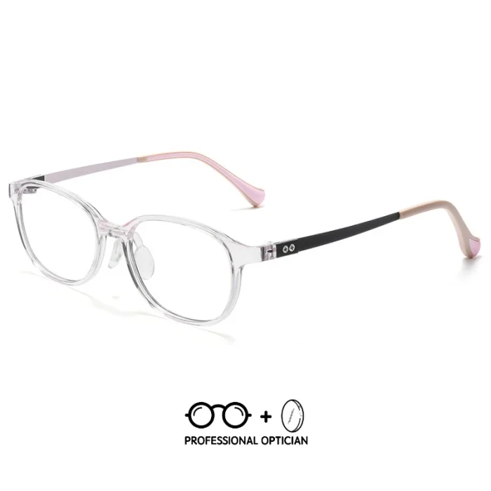 Youth Prevention and Control Eyeglasses Frame Ultra-light Pure Titanium Temple Myopia Children's Prescription Blue Light Glasses - Image 2