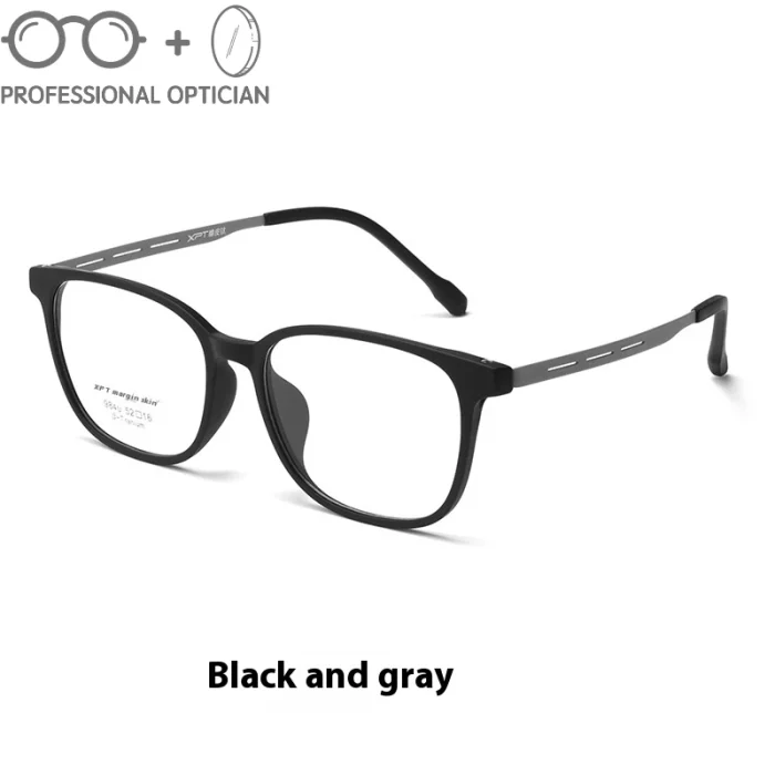 Rubber Titanium Full Titanium Ultralight Men's Student Myopia Hyperopia Astigmatism Anti Blue Light Prescription Optical Glasses - Image 6