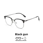 Fashion Casual Men's Anti-blue Light Glasses Eyebrow Eyeglasses Pure Titanium Prescription Glasses Men  Oculos Masculino De Grau - Image 4