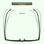 Casual Literary TR90 Square Full Frame Men and Women Myopia Hyperopia Anti Blue Light Prescription Progresivos Optical Glasses - Image 8