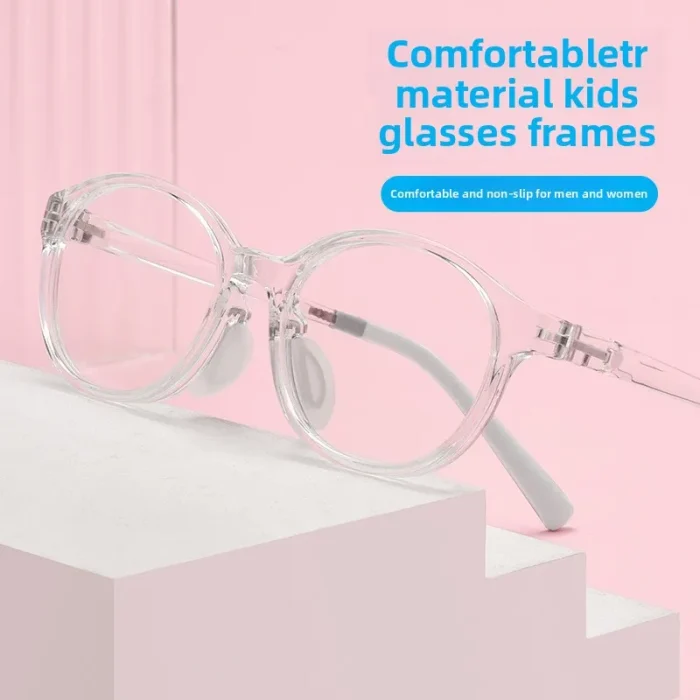 Ultra-light TR90 New Kid Myopia Frames Transparent Small Frame Student Blue Light Glasses Men Optical Prescription Progressive - Image 7