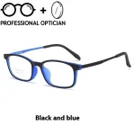 High Degree TR90 Small Frame Casual Ultra Light Titanium Frame Student Myopia Hyperopia Anti Blue Light Prescription Glasses - Image 6