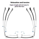 Ultra Light Business Square Black Frame Myopia Hyperopia Astigmatism Anti Blue Light Prescription Progressive Optical Glasses - Image 8