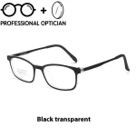 High Degree TR90 Small Frame Casual Ultra Light Titanium Frame Student Myopia Hyperopia Anti Blue Light Prescription Glasses - Image 2