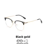 Fashion Casual Men's Anti-blue Light Glasses Eyebrow Eyeglasses Pure Titanium Prescription Glasses Men  Oculos Masculino De Grau - Image 3