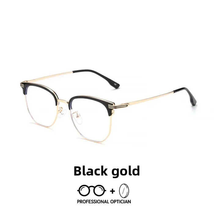 Fashion Casual Men's Anti-blue Light Glasses Eyebrow Eyeglasses Pure Titanium Prescription Glasses Men  Oculos Masculino De Grau - Image 3