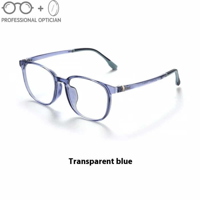 Ultra Light TR90 Literary Retro Round Frame Plain Myopia Hyperopia Astigmatism Anti Blue Light Prescription Optical Glasses - Image 2