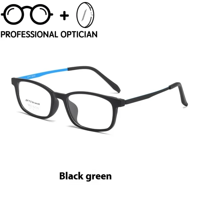 High Degree TR90 Small Frame Casual Ultra Light Titanium Frame Student Myopia Hyperopia Anti Blue Light Prescription Glasses - Image 4