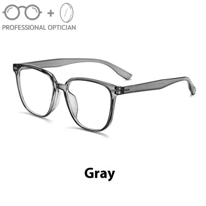 Two-Tone Transparent Black, Slimming Design, Super Light TR90 Glasses Men Optical Prescription Progressive Unisex نظارات طبية - Image 4