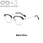 Business Ultra-light Retro Full-frame Browline Myopia Blue Light Glasses Men Optical Prescription Progressive نظارات طبية Women