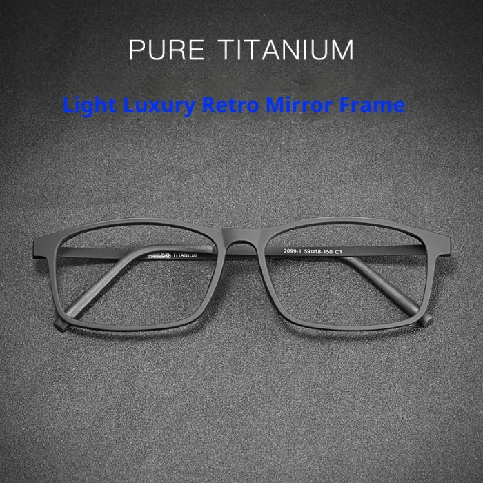 Demagnetized Titanium Prescription Glasses Men Multifocales Progresivos - Full-Rim TR90 Frame, Flexible Design for Narrow Faces - Image 7