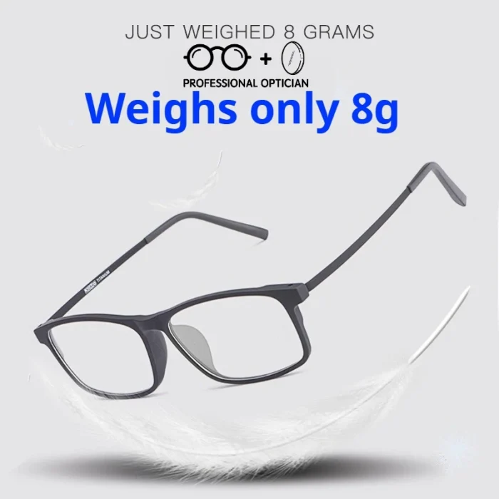 Demagnetized Titanium Prescription Glasses Men Multifocales Progresivos - Full-Rim TR90 Frame, Flexible Design for Narrow Faces - Image 4