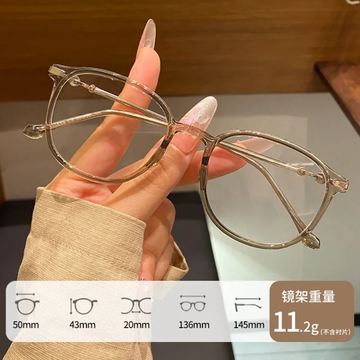 High End Retro Tortoiseshell Round Frame Korean Style Myopia Hyperopia Astigmatism Anti Blue Light Prescription Optical Glasses - Image 7