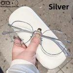 Fashion Ultralight Retro Round Frame Japanese Style Myopia Hyperopia Astigmatism Anti Blue Light Prescription Optical Glasses