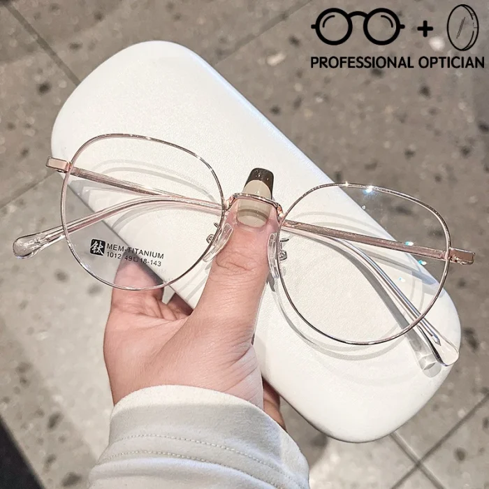 Fashion Ultralight Retro Round Frame Japanese Style Myopia Hyperopia Astigmatism Anti Blue Light Prescription Optical Glasses - Image 7