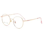 Fashion Retro Style Round Ultra-light Pure Titanium Full Small Blue Light Prescription Glasses Women Oculos De Grau Feminino - Image 11