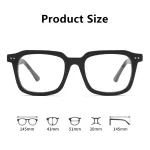 Comfortable Ultra-Light Myopia Blue Light Glasses Men Retro Literature Designer Style Eyewear Prescription Glasses نظارات طبية - Image 8