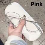 Fashion Ultralight Retro Round Frame Japanese Style Myopia Hyperopia Astigmatism Anti Blue Light Prescription Optical Glasses - Image 2