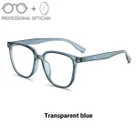 Two-Tone Transparent Black, Slimming Design, Super Light TR90 Glasses Men Optical Prescription Progressive Unisex نظارات طبية