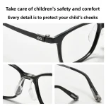 Teenagers Children Students Ultra Light TR + Titanium Myopia Hyperopia Astigmatism Anti Blue Light Optical Glasses - Image 8