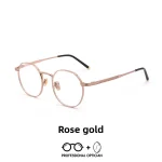 Ultra-light Pure Titanium Retro Small Round Myopia Blue Light Glasses Unisex Optical Prescription Multifocales Progresivos - Image 4