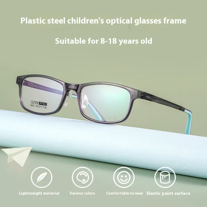 Kids Boys Ultra Light Plastic Steel Full Frame Big Children Myopia Anti Blue Light Prescription Multifocales Progresivos Glasses - Image 8