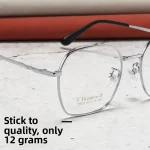 Trendy Fashionable New Vintage Irregular Polygon Large Frame Blue Light Myopia Glasses Men Optical Prescription Progressive - Image 6