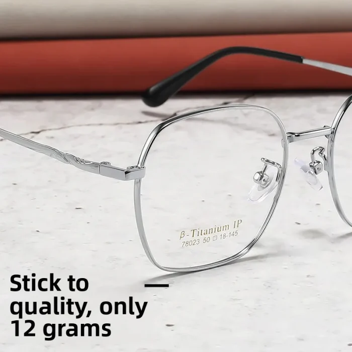 Trendy Fashionable New Vintage Irregular Polygon Large Frame Blue Light Myopia Glasses Men Optical Prescription Progressive - Image 6