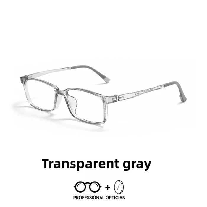 Casual Literary TR90 Square Full Frame Men and Women Myopia Hyperopia Anti Blue Light Prescription Progresivos Optical Glasses - Image 3