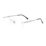 Ultralight Pure Titanium Simple Rimless Business Myopia Anti BlueLight Glasses Men Optical Prescription Multifocales Progresivos - Image 9