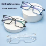Ultra-light TR90 New Stylish Square Frames Unisex Myopia Blue Light Glasses Men Optical Prescription Progressive نظارات طبية - Image 9