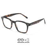 Tortoiseshell Material Eyeglasses, Stylish Vintage, Prescription Glasses Men Oculos Masculino De Grau Multifocales Progresivos