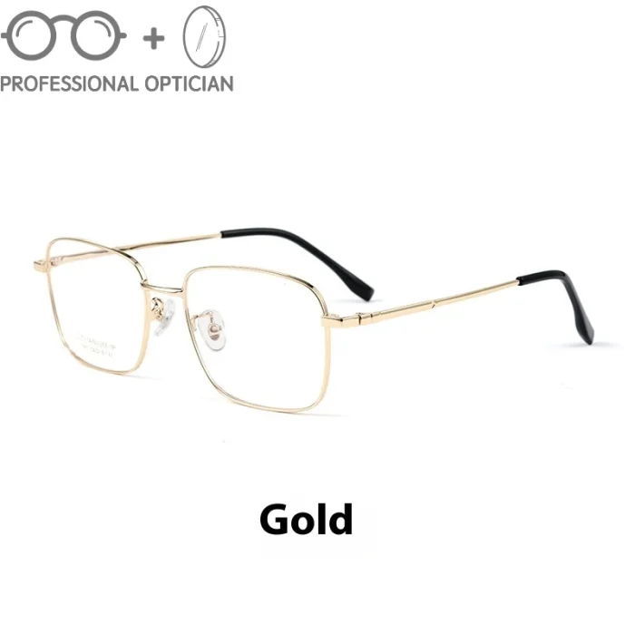 New Ultra-light Pure Titanium Business Full-frame Anti-blue Light Myopia Prescription Multifocal Progressive Glasses Men Women - Image 5