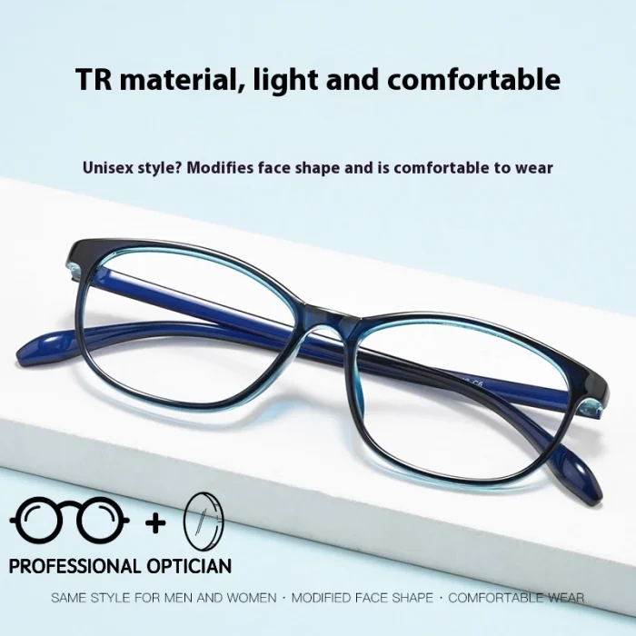 High Myopia Small Student, Ultra-Lightweight TR90  Prescription Glasses Blue Light Glasses نظارات طبية Oculos De Grau Masculino - Image 8