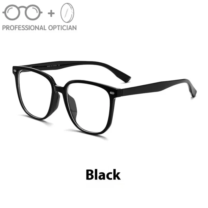 Two-Tone Transparent Black, Slimming Design, Super Light TR90 Glasses Men Optical Prescription Progressive Unisex نظارات طبية - Image 2