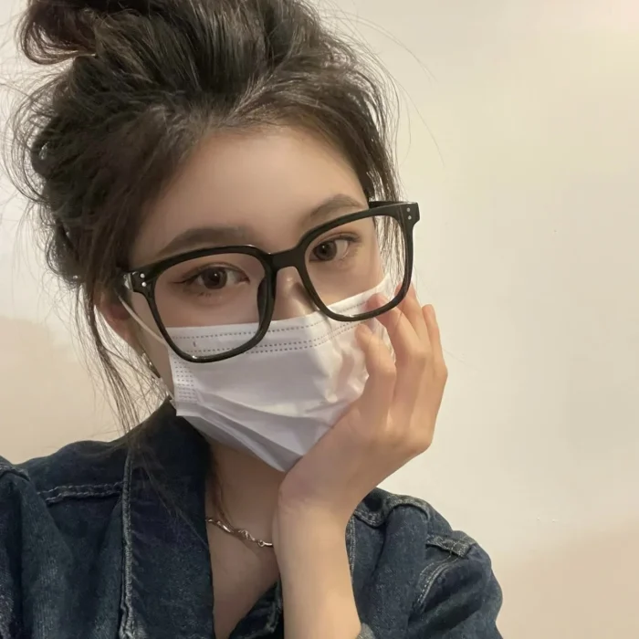 Large Black Frame Fashion Transparent Ultra Light Myopia Hyperopia Astigmatism Anti Blue Light Prescription Optical Glasses - Image 6