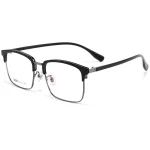 Business Full Frame High Quality Alloy Elastic Temple Myopia Hyperopia Astigmatism Anti Blue Light Prescription Optical Glasses - Image 11