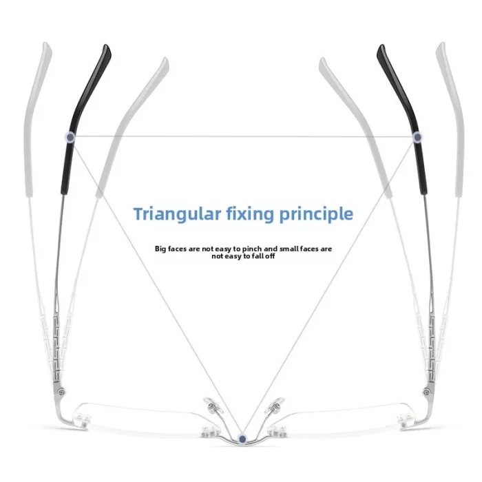 Ultralight Pure Titanium Simple Rimless Business Myopia Anti BlueLight Glasses Men Optical Prescription Multifocales Progresivos - Image 8