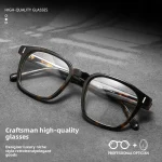 Tortoiseshell Material Eyeglasses, Stylish Vintage, Prescription Glasses Men Oculos Masculino De Grau Multifocales Progresivos - Image 5
