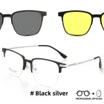 TR90 Magnetic Clip-On Business Sunglasses Night Driving Prescription Glasses Men Eyewear Summer Polarized Myopia Eyeglasses - Image 5