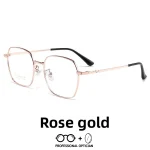 Trendy Fashionable New Vintage Irregular Polygon Large Frame Blue Light Myopia Glasses Men Optical Prescription Progressive - Image 2